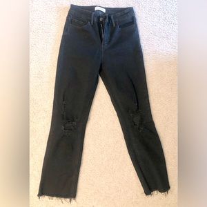 Flying Monkey distressed black jeans; size 26-slightly used but good condition